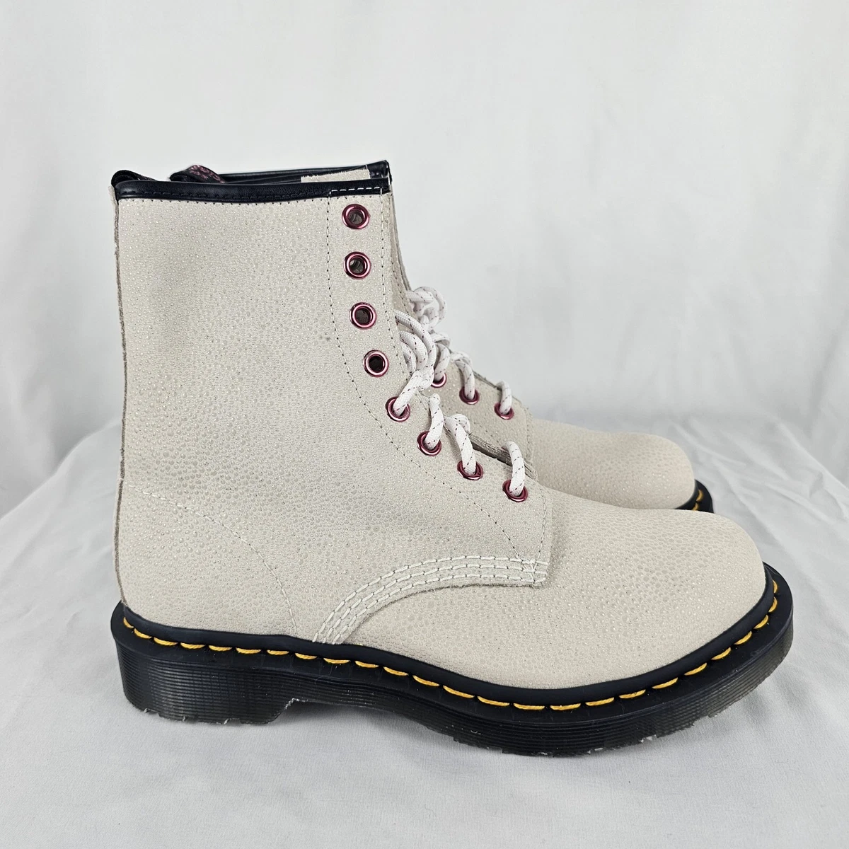 White sparkle outlet doc martens