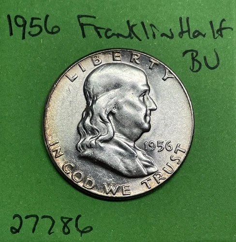 1956 Franklin Half Dollar 50c BU Brilliant Uncirculated
