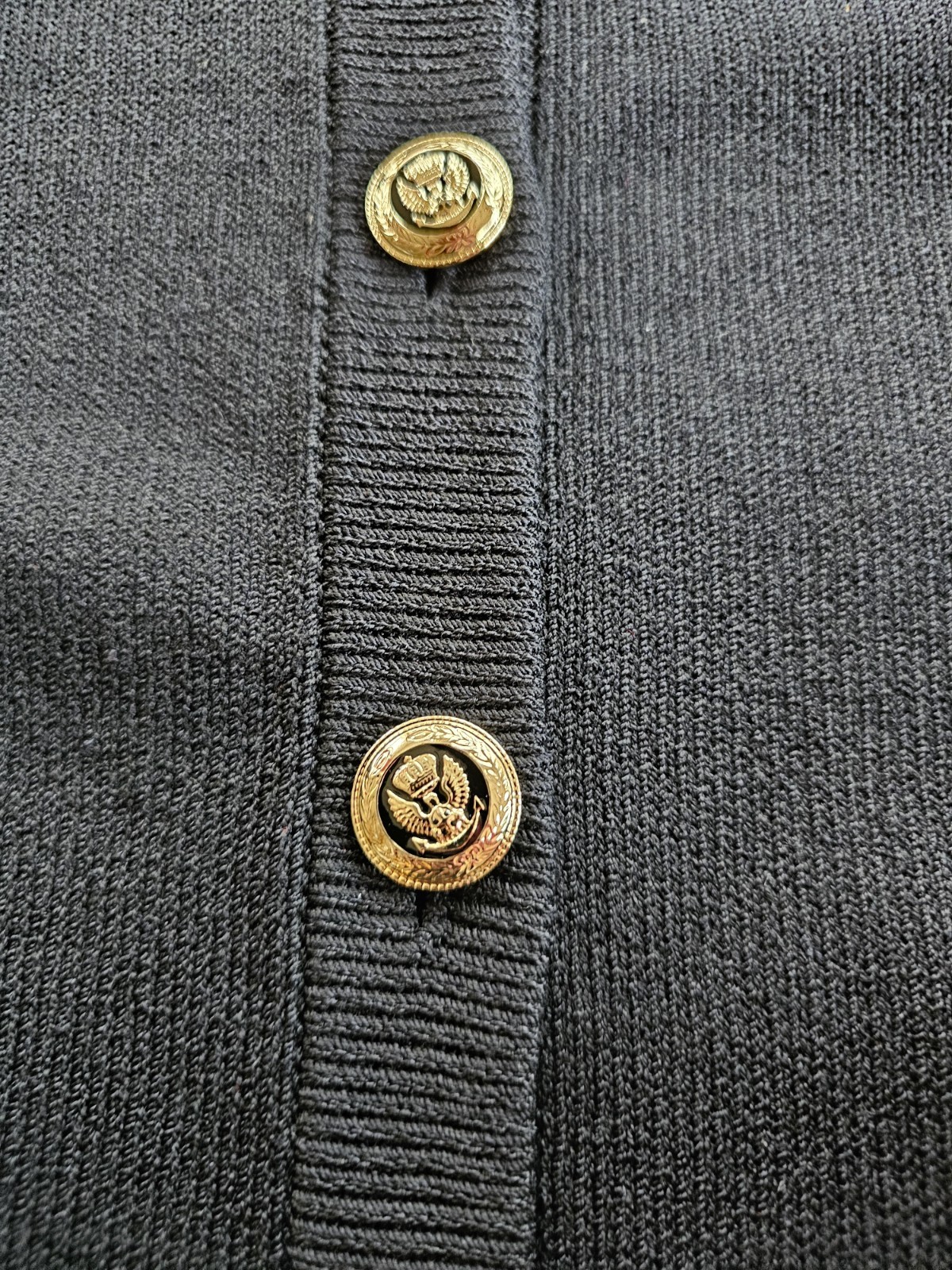 ST. JOHN Basic Black Gold Button Santana Knit Jac… - image 10