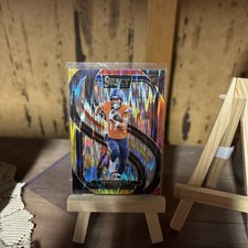 2024 Panini Select -  Devaughn Vele #150 Red & Yellow Shock Prizm (RC)