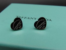 Tiffany & Co. Earrings Please Return to New York Sterling Silver 925 (No Backs)