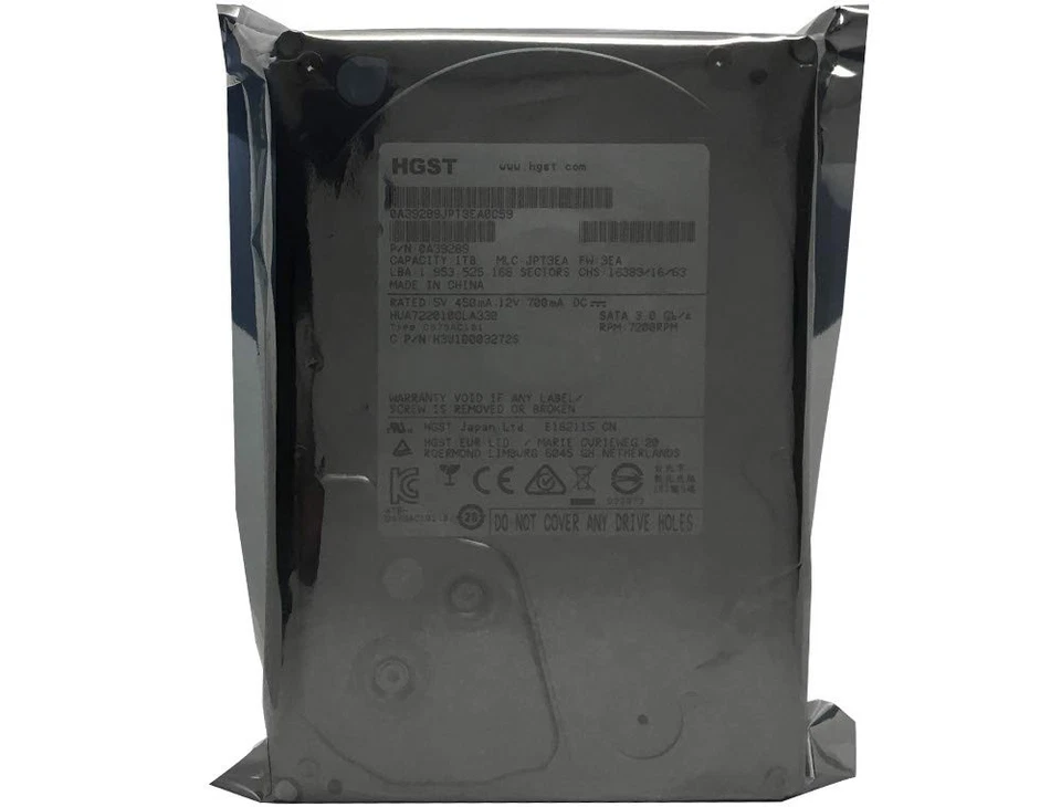 HGST Ultrastar A7K2000 HUA722010CLA330 0A39289 1TB 32MB Cache 7200RPM SATA 3.... - Image 2 of 4