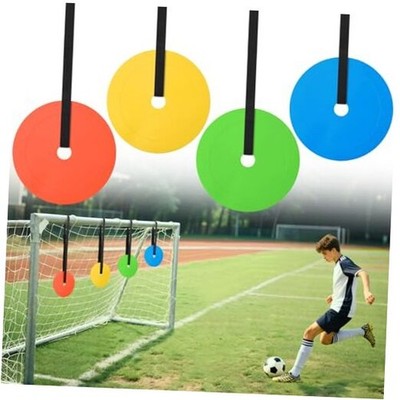 4PCS Soccer Goal Target, Soccer Goal Shooting with Adjustable Extra-Long Red