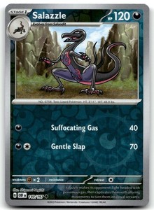Salazzle 140/197 Obsidian Flames Reverse Holo Uncommon