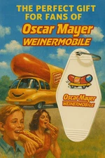 WEINERMOBILE Oscar Mayer inspired keytag