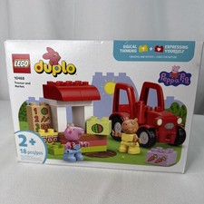 Lego Duplo Peppa Pig Tractor And Market Building Toy For Toddlers Ages 2+ , New