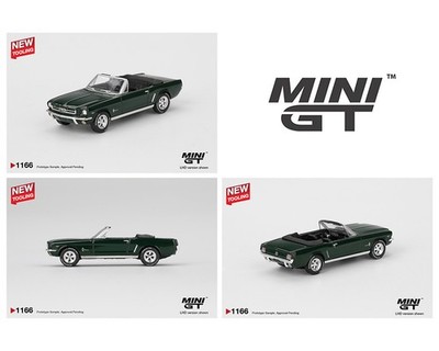 Mini GT Ford Mustang Convertible 1964 Highland Green #1166 1/64 | eBay