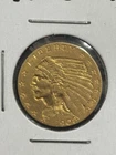 1908 US 2 1/2 Indian Gold Piece Coin EX/Uncirculated