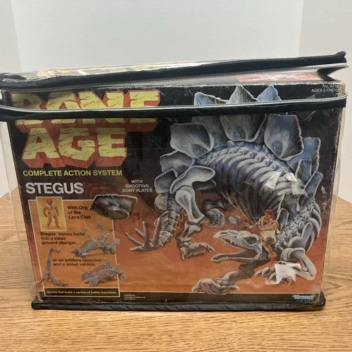 Vintage 1988 Stegus Unused Complete Vintage Bone Age Kenner Dinosaur Figure-001