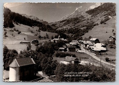 Vintage Le Reposoir Savoie Alps Scenic Postcard with Pointe du Midi View
