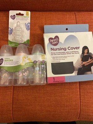 Parent s Choice Nursing Cover with Full Coverage Neckline and Bottles