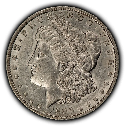 1886-O $1 Morgan Silver Dollar - AU Semi Key Date - SKU-D6920