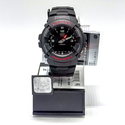 G-SHOCK ブラック デジタルアナログコンビネーション Casio G-Shock G100-1B Men's Ana-Digi Watch Black 200M WR w/ Papers