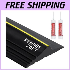 EPDM Rubber Garage Door Bottom Seal Strip 20FT, DIY Install