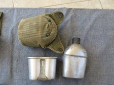 WWII US CANTEEN, CUP & COVER VOLLRATH & E.A. CO VERY GOOD CONDITION