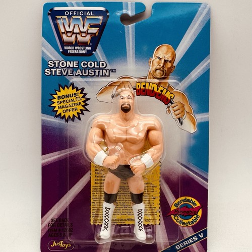 Stone Cold Steve Austin Bend-Ems WWF 1997 Just Toy...