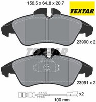 Textar 2399002 Bremsbelagsatz FüR Scheibenbremse Bremsbelagsatz