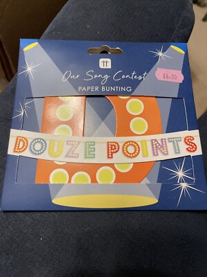 Talking Tables Our Song Contest Douze Points Papier Wimpelkette 
