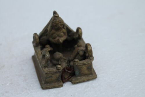 Antique Hindu Traditional Indian Ritual Bronze 'Family Of God Shiva' Rare NH1079 - Photo 1 sur 12