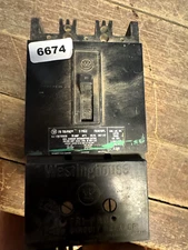 Westinghouse FB3070PL Circuit Breaker 3 Pole 70 Amp 600VAC