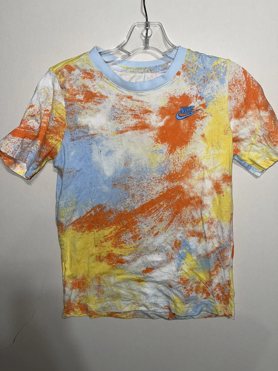 The NIKE TEE Sky TIE DYE T SHIRT Multicolor Youth Large EUC eBay