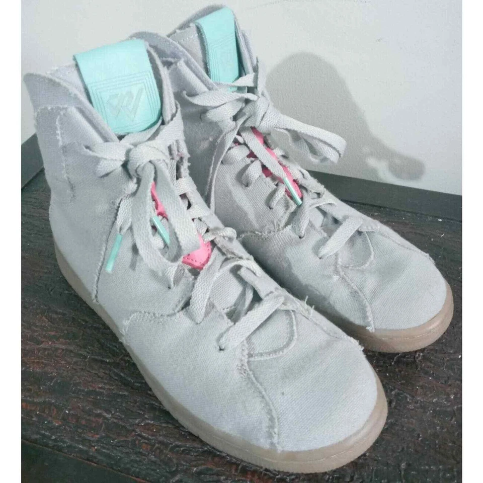 Nike Jordan Westbrook Gris Goma Tenis Zapatos de caña alta Hiper Turquesa Juventud 5.5 Foto 2 de 4