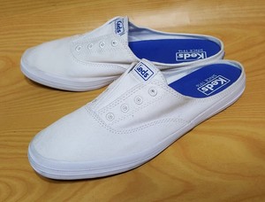 women's white slip on keds