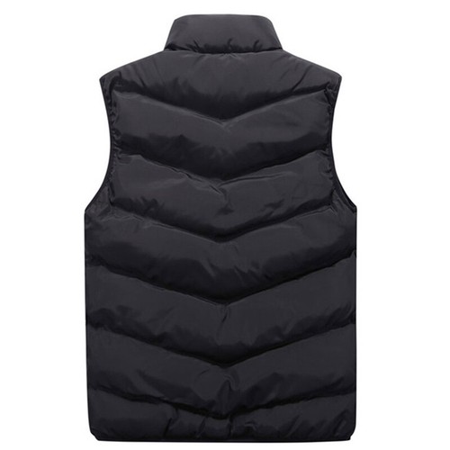 Winter Mens Quilted Padded Gilet Vest Waistcoat Sleeveless Coat Jacket Fleeces_ - Picture 9 of 18