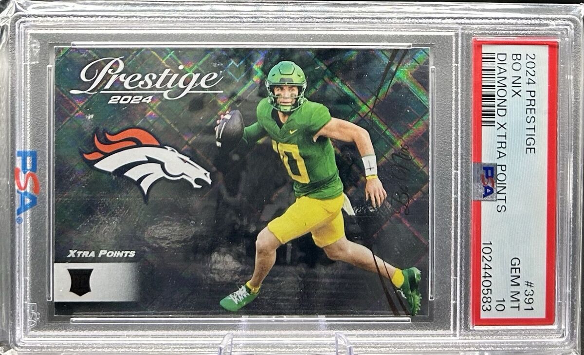 2024 Prestige - Bo Nix (RC) #391 - Diamond Xtra Points - PSA 2024 Prestige - Bo Nix (RC) #391 - Diamond Xtra Points - PSA