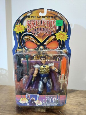 Playmates 1994 Skeleton Warriors Prince Lightstar Figure MOC New Sealed