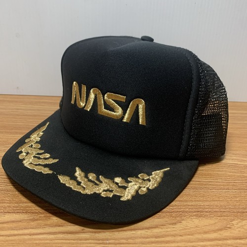 NASA GOLD LEAF TRUCKER Mesh Adjustable KOZA’S Cap Hat - Picture 2 of 7