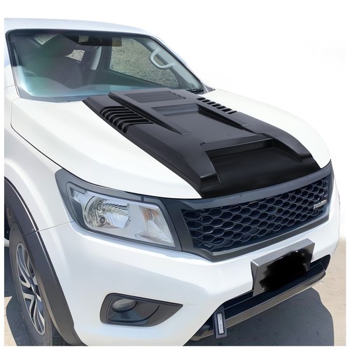 Tapa capó ventilación Nissan Navara NP300 2014-2020 negro mate - Imagen 2 de 10