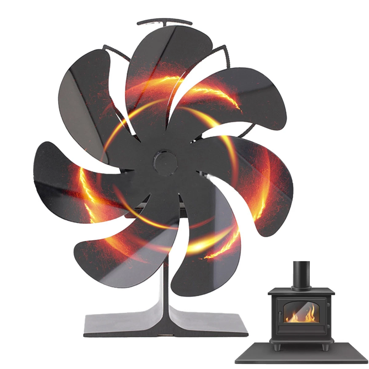 Useful Fireplace Fan Quiet Operation Stove Fan Thermoelectric Module  1400rpm | eBay