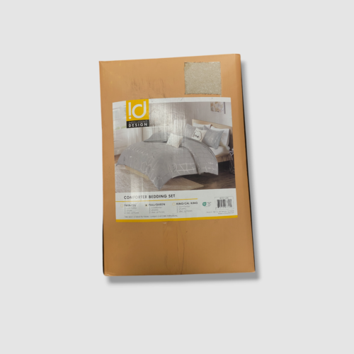 Intelligent Design Gray Raina Metallic 5-Pc. Comforter Set, Full/Queen - Picture 2 of 4