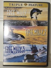 Free Willy/Free Willy 2/Free Willy 3 (DVD, 2006, 2-Disc Set, Dual Side) VG