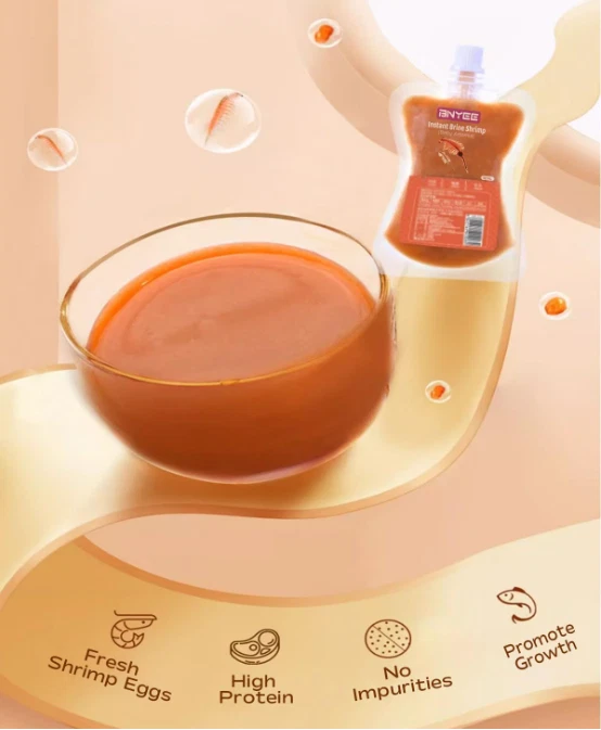 Alimento instantáneo para peces - Camarones en salmuera bebé no vivos para alevines, corales e invertebrados Foto 3 de 4