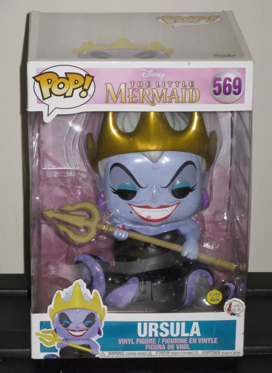 Little Mermaid URSULA 10 Inch Glow in the Dark Funko Pop 569