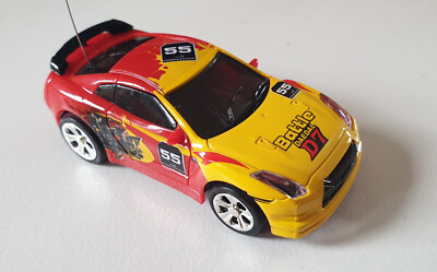 MINI RC CAR RACER - FERNGESTEUERTES Auto in ''Getränkedose'' - Rarität - gelb/rot