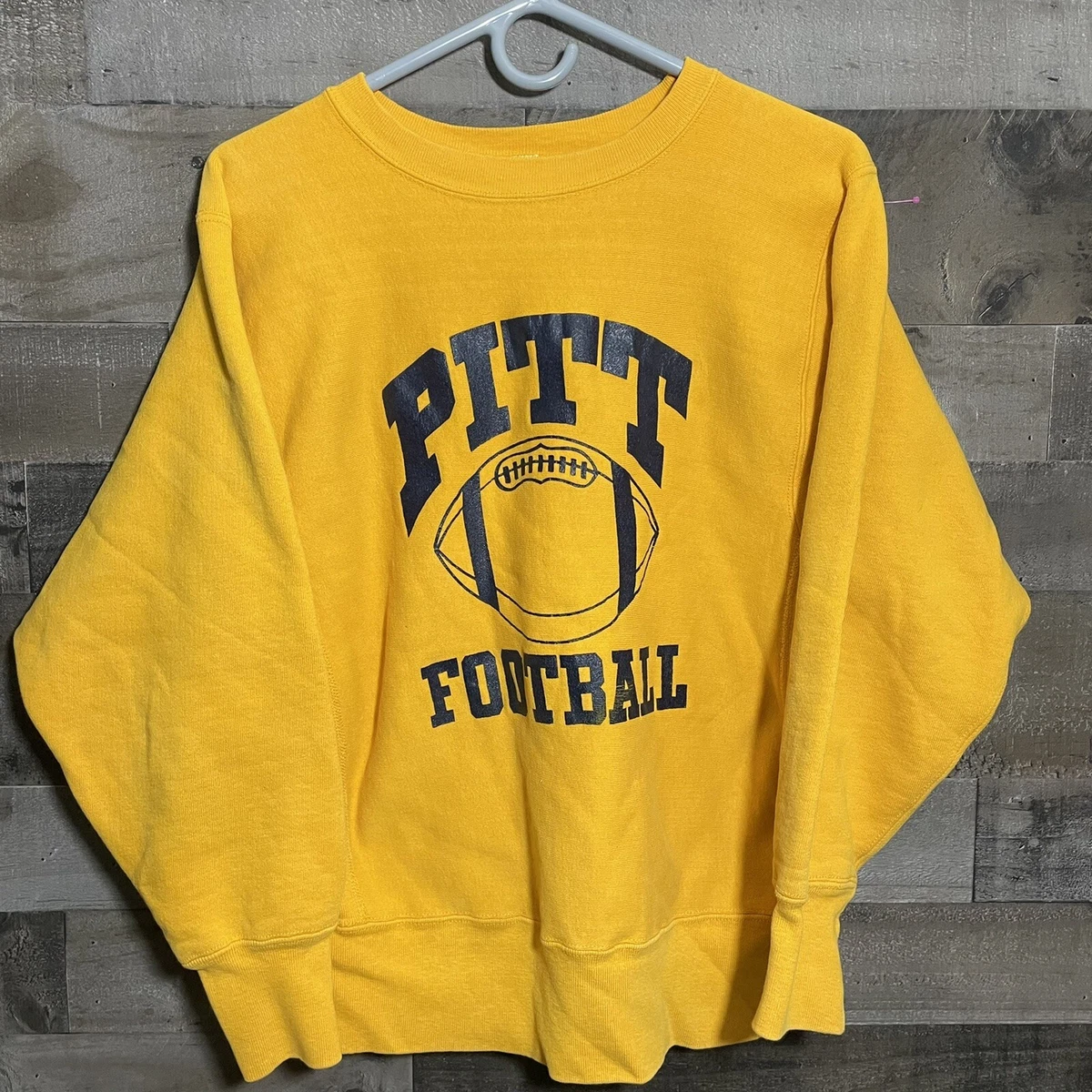 Vintage 80s Champion Reverse Weave Pitt football Crewneck