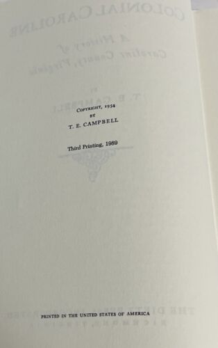 Colonial Caroline History of Caroline County Virginia 1st Ed T.E. Campbell 1954 - Imagen 12 de 19