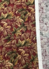 Fall Autumn Leaf Print Decor Fabric Mill Creek Red Brown Green BT Half Y  #13