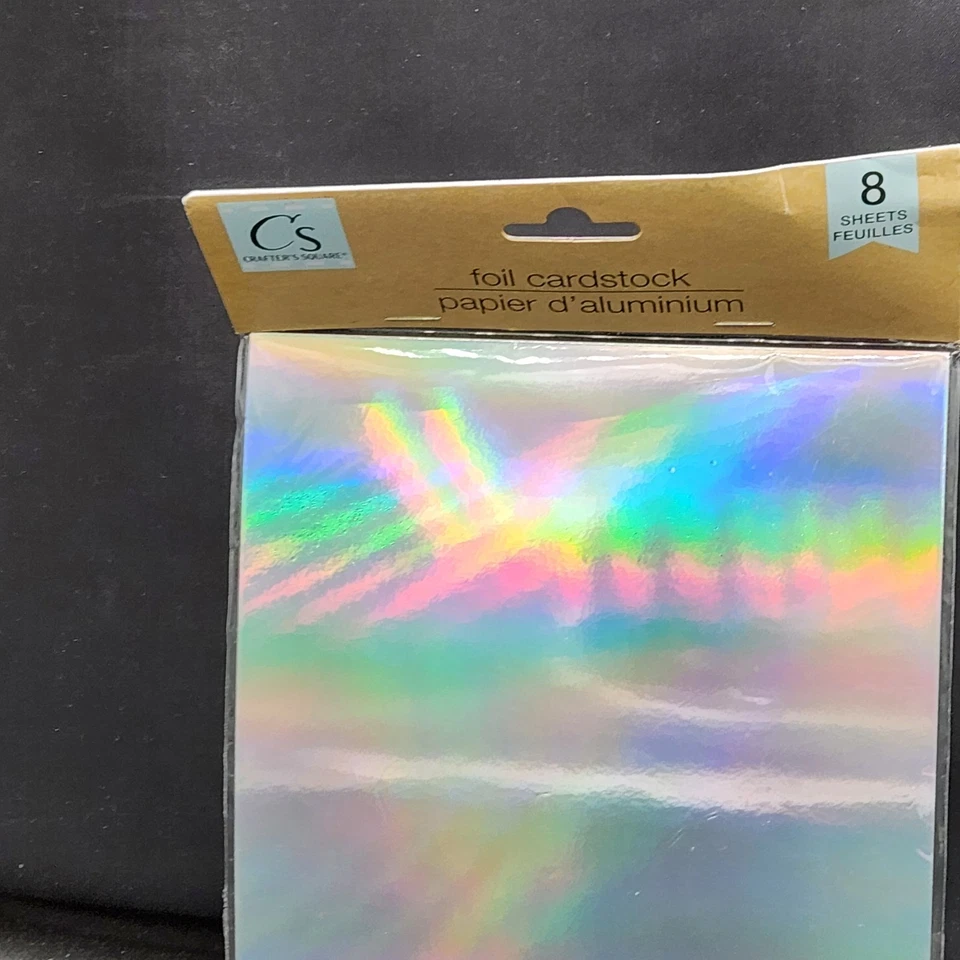 Crafter's Square Foil Cardstock Silver Shiny 8 Sheets - 6" X 6" New - Image 2 of 3