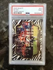 2025 Panini Select Bo Nix SSP Zebra Prizm #411 Field Level PSA 9