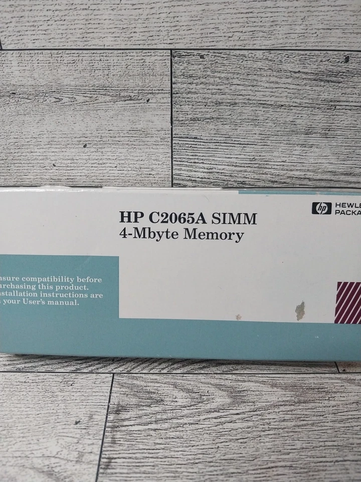 NOS Vintage Hewlett Packard HP C2065A SIMM 4 MB Memory New Sealed - Image 2 of 4
