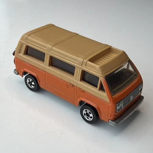 Hot Wheels SUNAGON Volkswagen Camper Van Orange & Tan Vintage 1982 Diecast HK