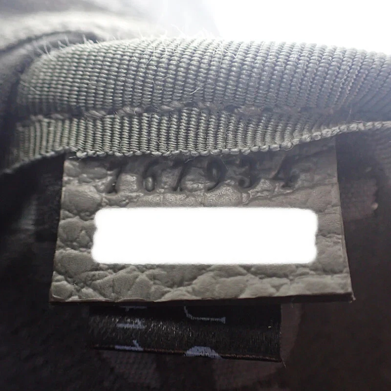 Gucci GG Recycled Black Grey Belt Bag Large 767934 with Silver Hardware