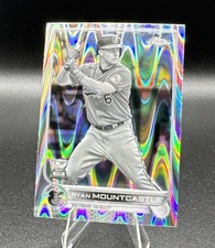 2022 Topps Chrome Sonic Ryan Mountcastle Black & White Raywave #109 Orioles