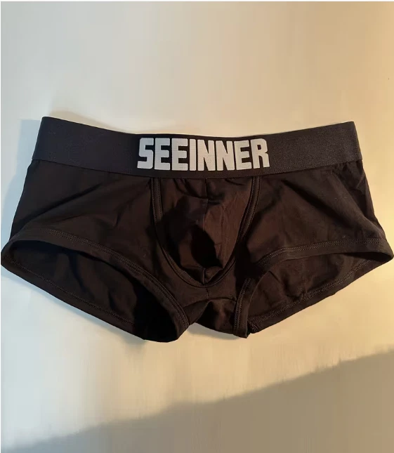 Boxer homme noir en coton Taille M - Photo 1/1