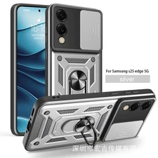 For Samsung Galaxy S25 Ultra S24 S23 S22 S21 FE Case Phone Cover With Ring Stand