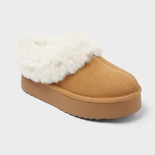 Women's Tacoma Platform Clog Slippers - Wild Fable Brown 6